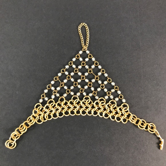 Chainmail Bracelet Gold/Slave bracelet  bohemian, costume, cosplay - Picture 3 of 3